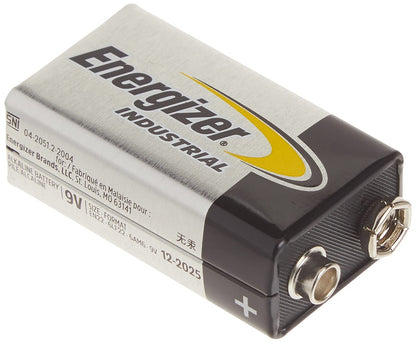 Energizer Industrial 9 Volt Batteries, Alkaline 9v Battery (12 Count)