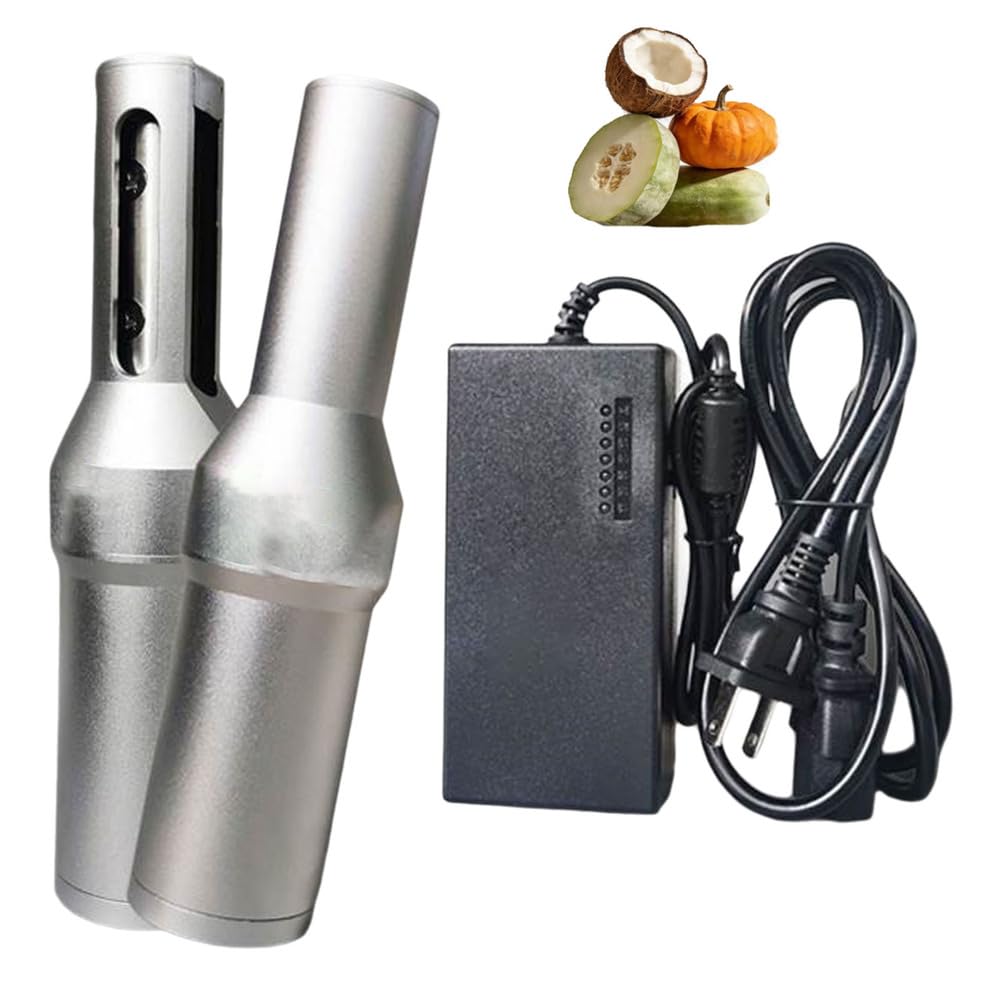 WGFXYBFY Portable Electric Sugarcane Peeler, Stainless Steel Sugarcane/Coconut Peeling Machine, Coconut Cutter Tool, for Coconut/Winter Claw/Taro/Pineapple