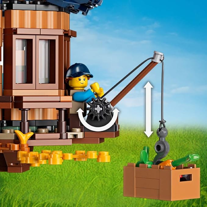 Lego 21318 Ideas Tree House Model Construction Set for 16 Plus Year Olds with 3 Cabins Interchangeable Leaves Minifigures and a Bird Figure