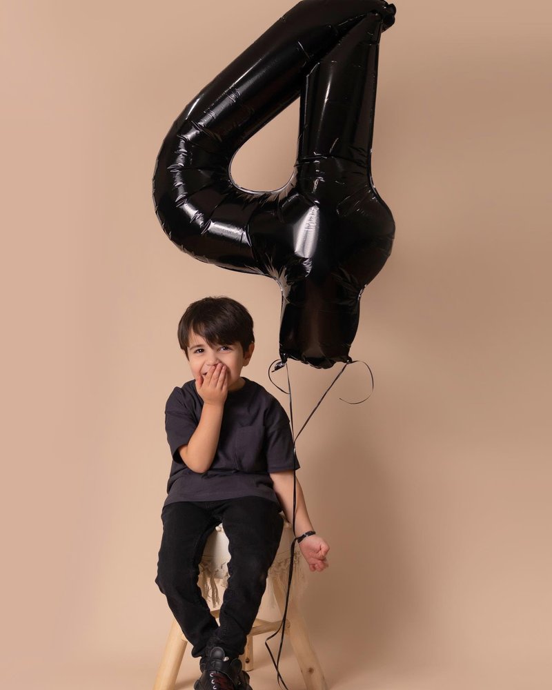 Black Number 50 Balloon 40 Inch, 50th Birthday Party Decorations for Children, Giant 50 Foil Balloon for Party Supplies