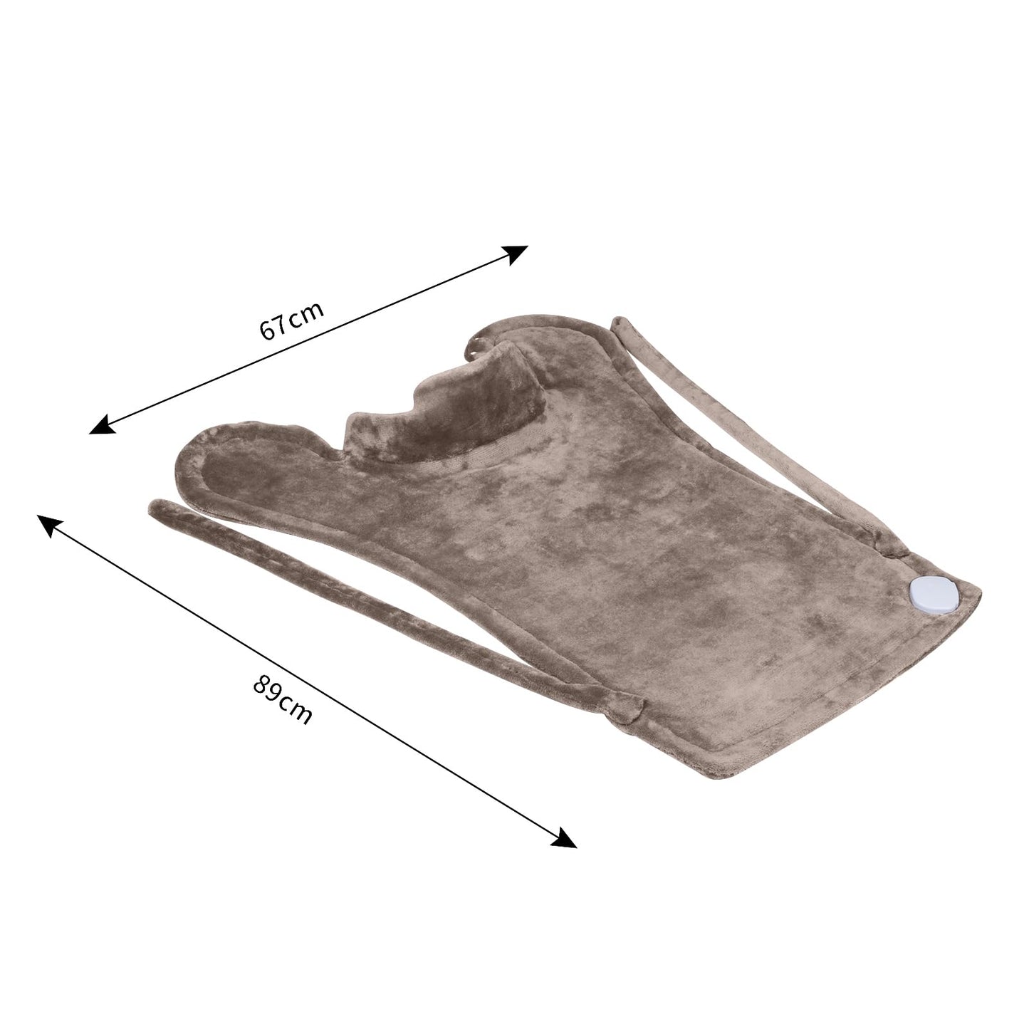 Ambershine 17''x33'' XXXL King Size Heating Pad with 12 Temperature Settings & 4 Auto-Off Countdown Timers, Pain Relief for Back/Neck/Shoulders/Abdomen/Legs, Christmas Gifts for mom dad (Dark Gray)