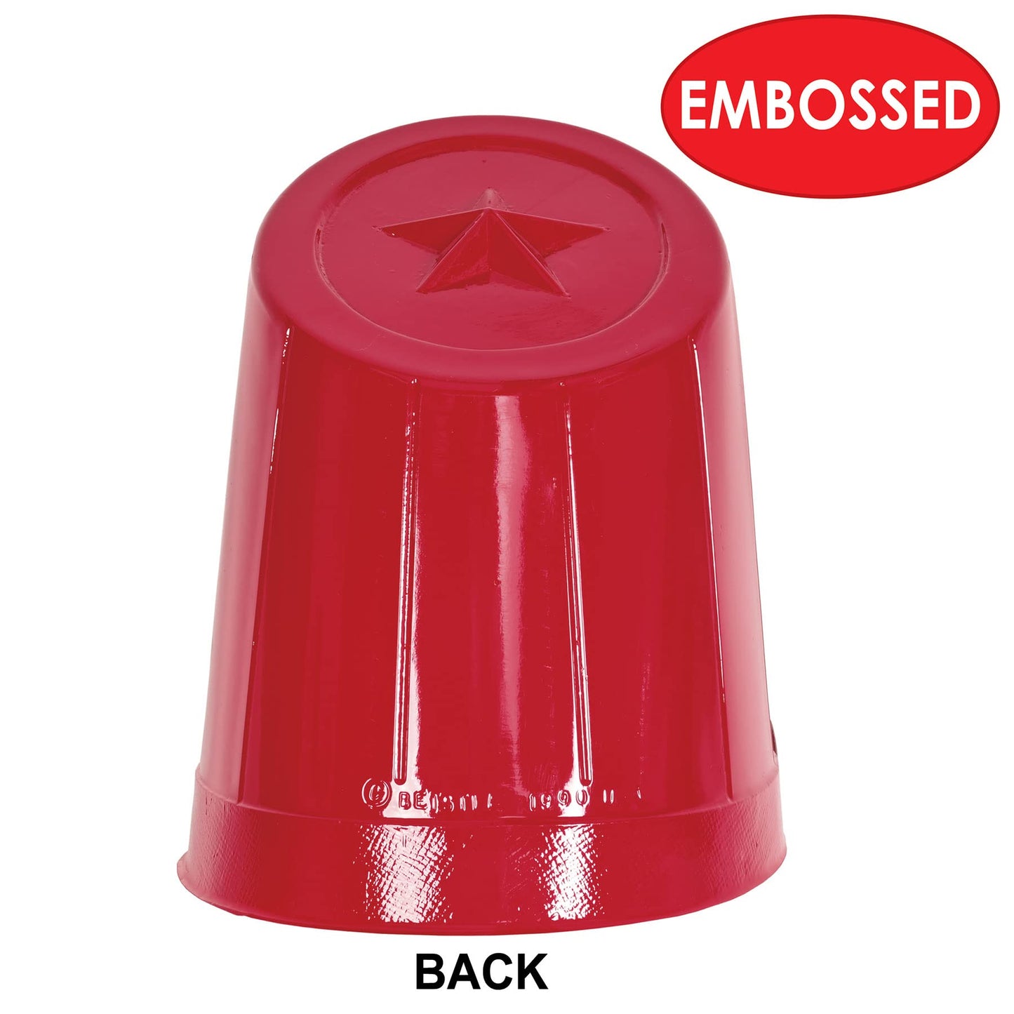 Beistle 66135-R 12-Piece Plastic Drum Major Hats, Red