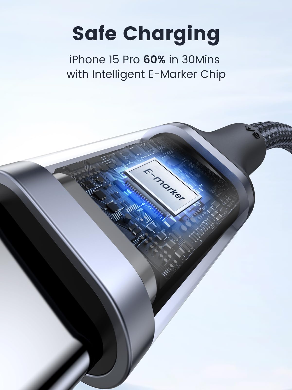 UGREEN 2 Pack 100W USB C to USB C Cable 1M USBC to USBC PD Fast Charging Type C Charger Cable for iPhone 16 Pro Max, MacBook Pro, iPad Pro, Dell, Matebook, Chromebook, Pixel, Galaxy S25 S24, Switch