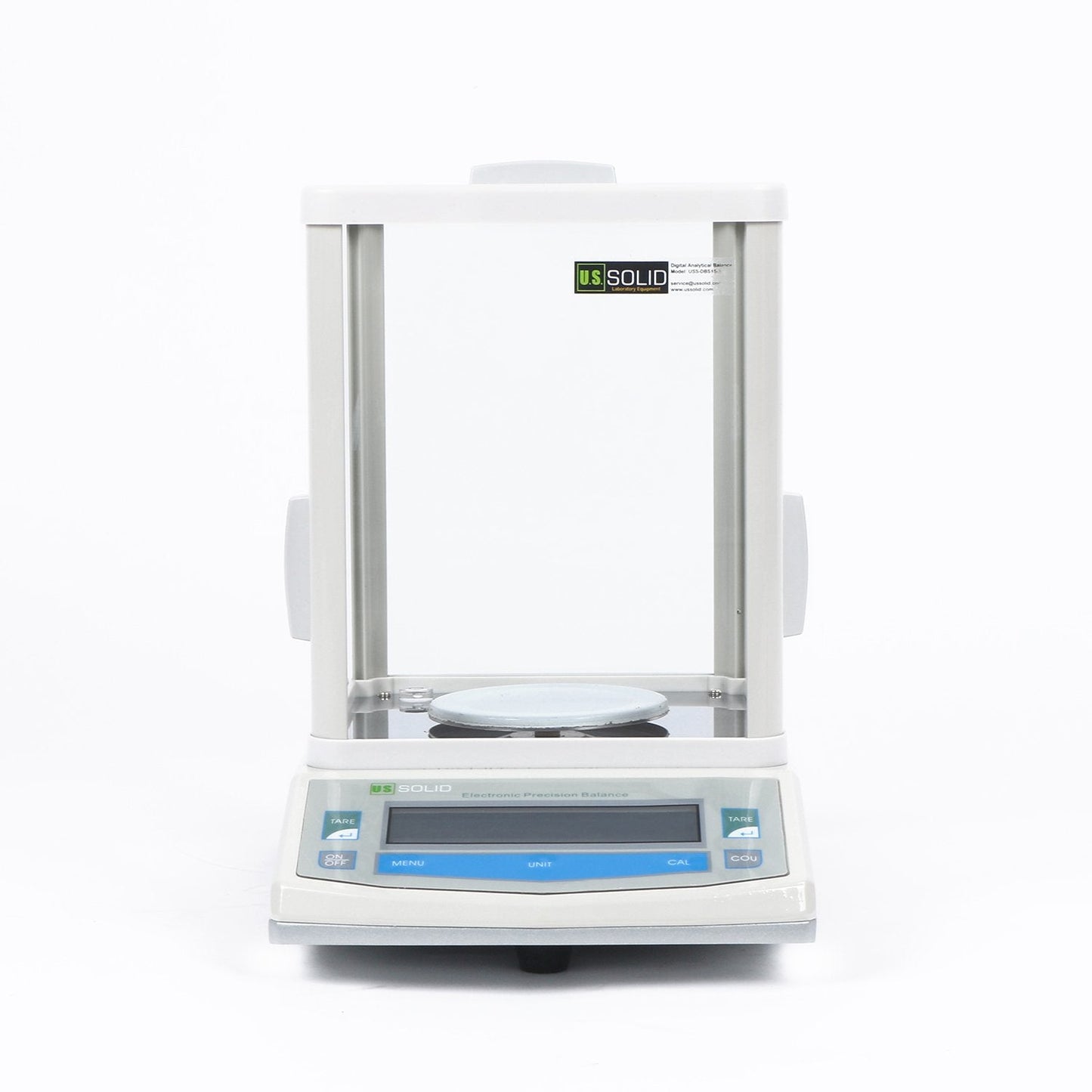U.S. Solid Analytical Balance, 100g x 0.001g/1mg High Precision Lab Scale, Digital Balance - 5 Weighing Units, Glass Draftshield, RS232 Interface & Piece Counting, 200g Calibration Weight