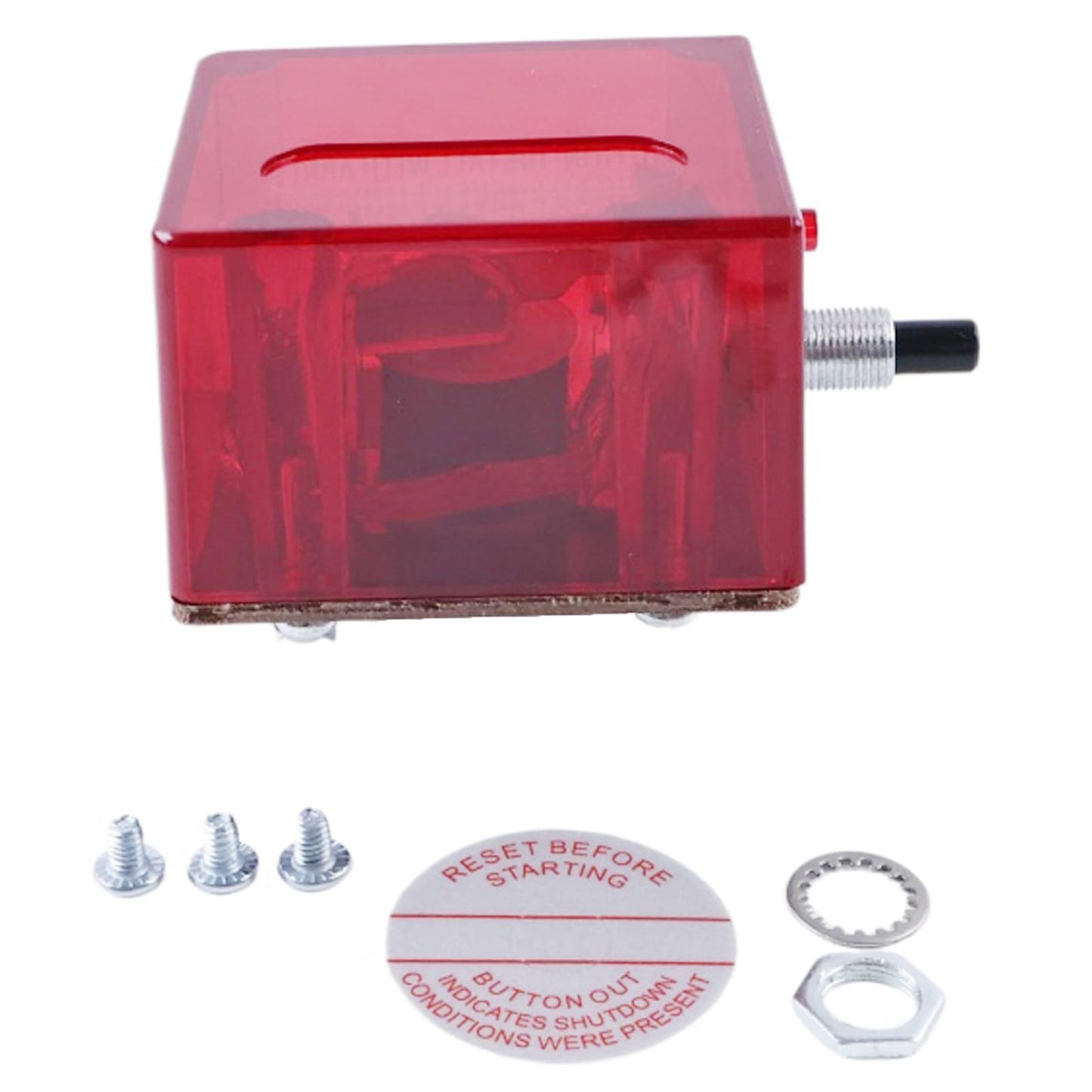 NETYANPI 117 Push Button Magnetic Switch 25700071 for FW Murphy Swichgage Panels Auto Engine Shutdown Monitor Marine Diesel Engines Generator Sets Industrial Applications