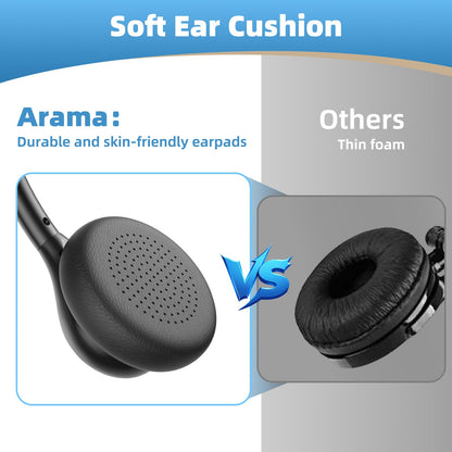 Arama Telephone Headsets for Yealink Phones RJ600Y1 RJ9 Office Wired Headset with Mic Noise Canceling Compatible with Yealink VoIP Phone T54W T46U T33G Poly Snom Grandstream Phones Desk Landline