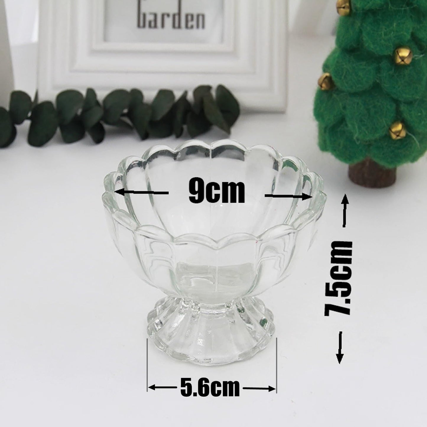ANWONE Glass Tealight Candle Holder Set of 6, Clear Candle Holders with Tea Lights, for Floating Candles, Pillar Candles, Votive Candles, Table Decor for Wedding Birthday Party