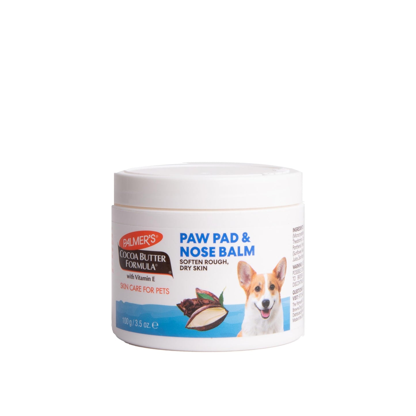 Palmer's for Pets Cocoa Butter Fragrance Free Paw Pad & Nose Balm for Dogs - Dog Skin Soother Balm, Dog Paw Balm for Dry Skin & Pads - Palmer's Cocoa Butter Formula with Vitamin E for Pets