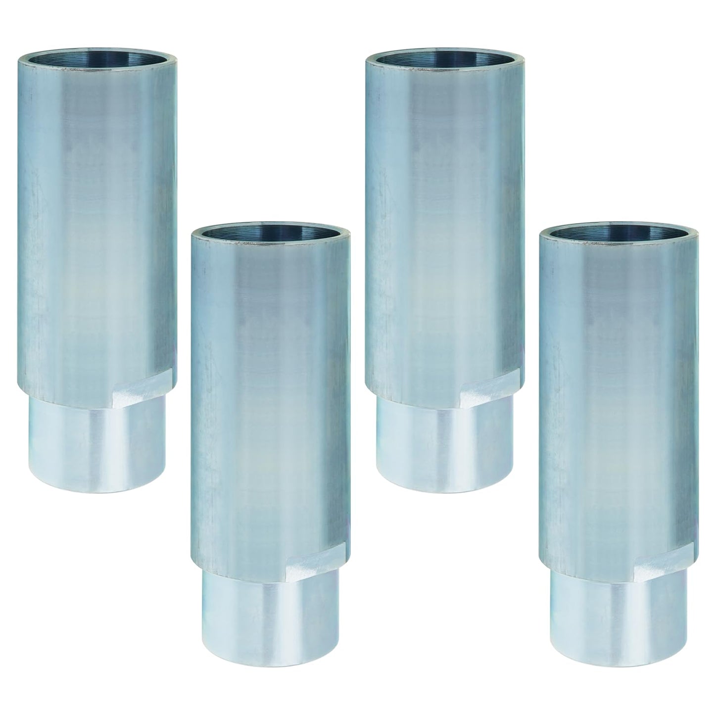 Four 6" Stack Adapters Fit for 2 Post Car Lift with 60mm ID. Mounting Hole, Compatible with Challenger Two Post Automotive Lifts