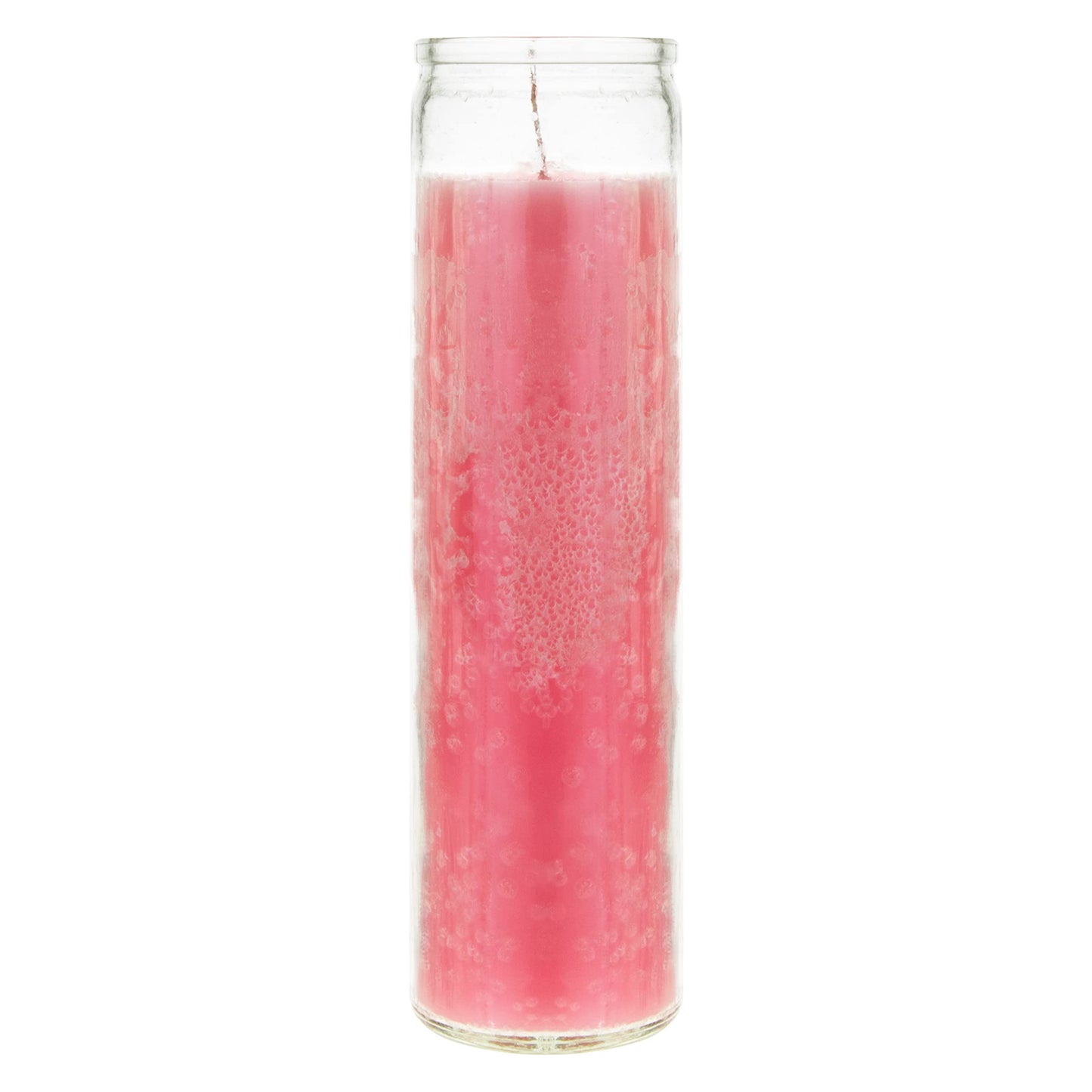 Mega Candles 6 pcs Unscented Pink 7 Day Glass Container Devotional Prayer Candles, Premium Wax Candle 2 Inch x 8 Inch, Sanctuary, Vigils, Prayers, Blessings, Religious, Memorials, Remembrance