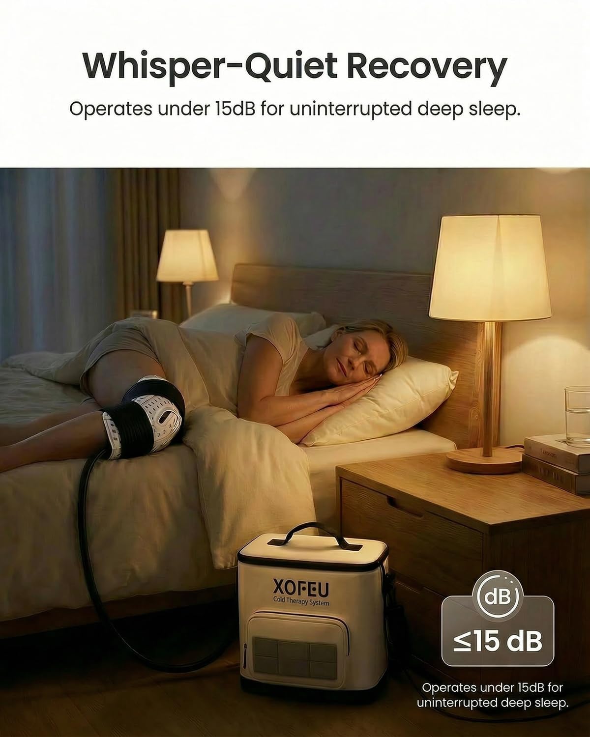 Ice Machine for Knee After Surgery, Program Timer Cold Therapy for Knee Replacement, FSA Eligible HSA, 19Qt Cryotherapy System for ACL, TKR & Sports Training Recovery, Pain Relief, Reduce Swelling