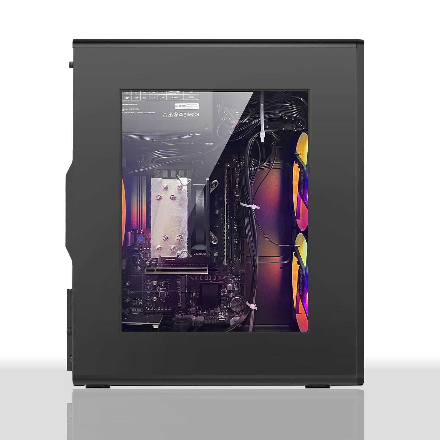 Kroteaup Business Desktop PC, Intel Core i7-4770 3.4GHz, 16GB DDR3, 512GB SSD, WiFi 6.0, Prebuilt Windows 11 Home Tower for Home Office & Study