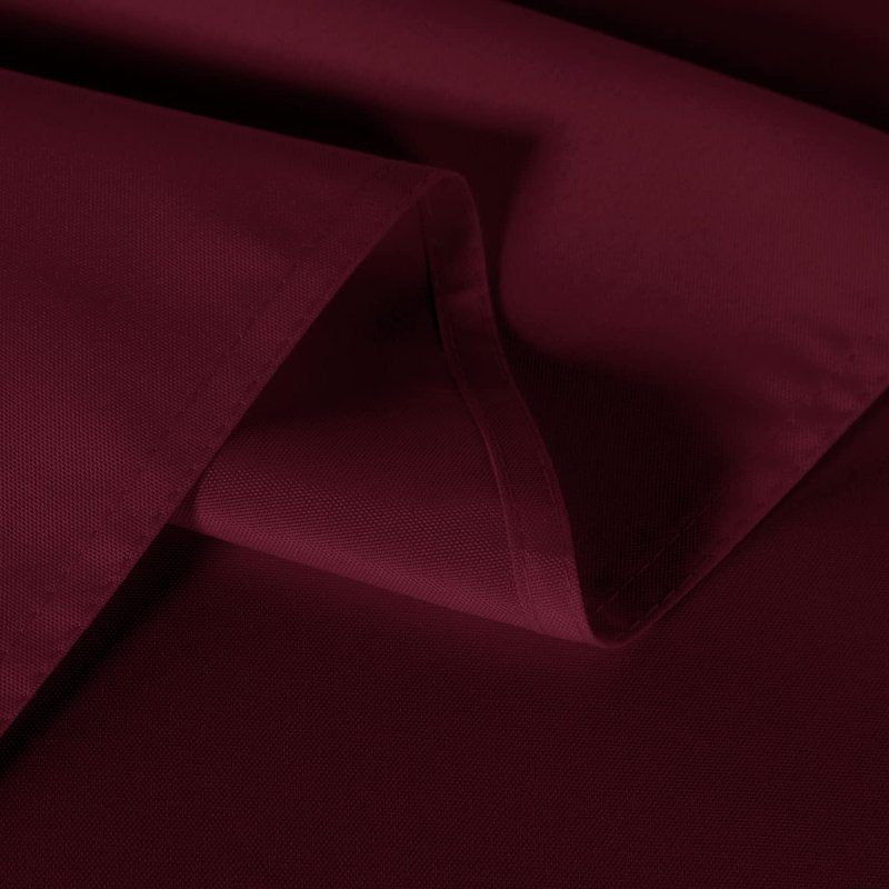 sancua 2 Pack Burgundy Tablecloth 54 x 54 Inch, Stain and Wrinkle Resistant Square Table Cloth - Washable Polyester Table Cover for Dining Tables, Buffet Parties and Camping