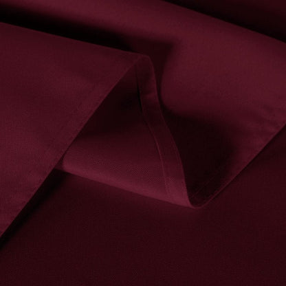 sancua 2 Pack Burgundy Tablecloth 54 x 54 Inch, Stain and Wrinkle Resistant Square Table Cloth - Washable Polyester Table Cover for Dining Tables, Buffet Parties and Camping