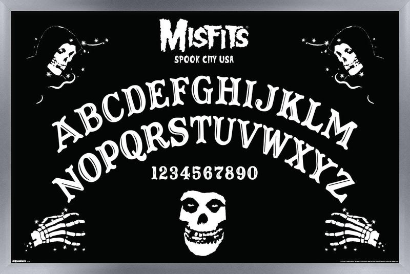 Misfits - Ouija Wall Poster, 34L" x 22.4W", Silver Framed Version