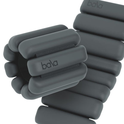 Bala Bangles Wrist & Ankle Weights for Women & Men - 2 lb Adjustable Weighted Bands - Soft Silicone Arm & Leg Weights for Pilates, Yoga, Walking, Barre, Home Workout & Strength Training Exercise
