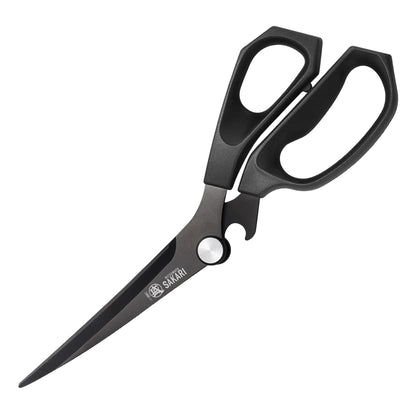 MITSUMOTO SAKARI Japanese Kitchen Shears, Cooking Scissors Titanium Plated for Meat Vegetable Herb