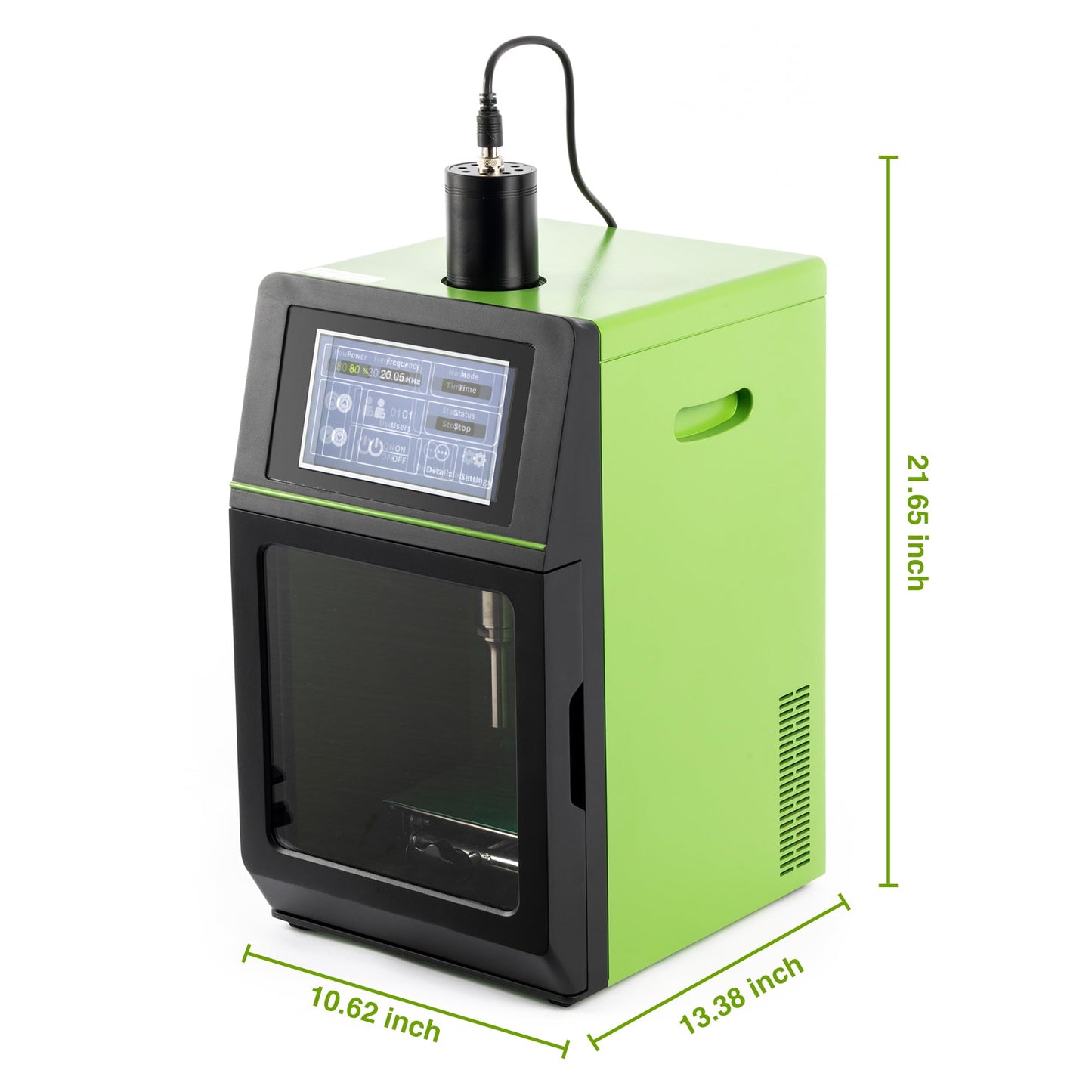 U.S. Solid 2000W Ultrasonic Homogenizer, 50-3000ml Lab Sonicator Cell Disruptor, Smart Touch Screen Mixer for Nano-Dispersion, Extraction, Disruption & Emulsification