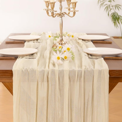 Socomi Cheesecloth Table Runner