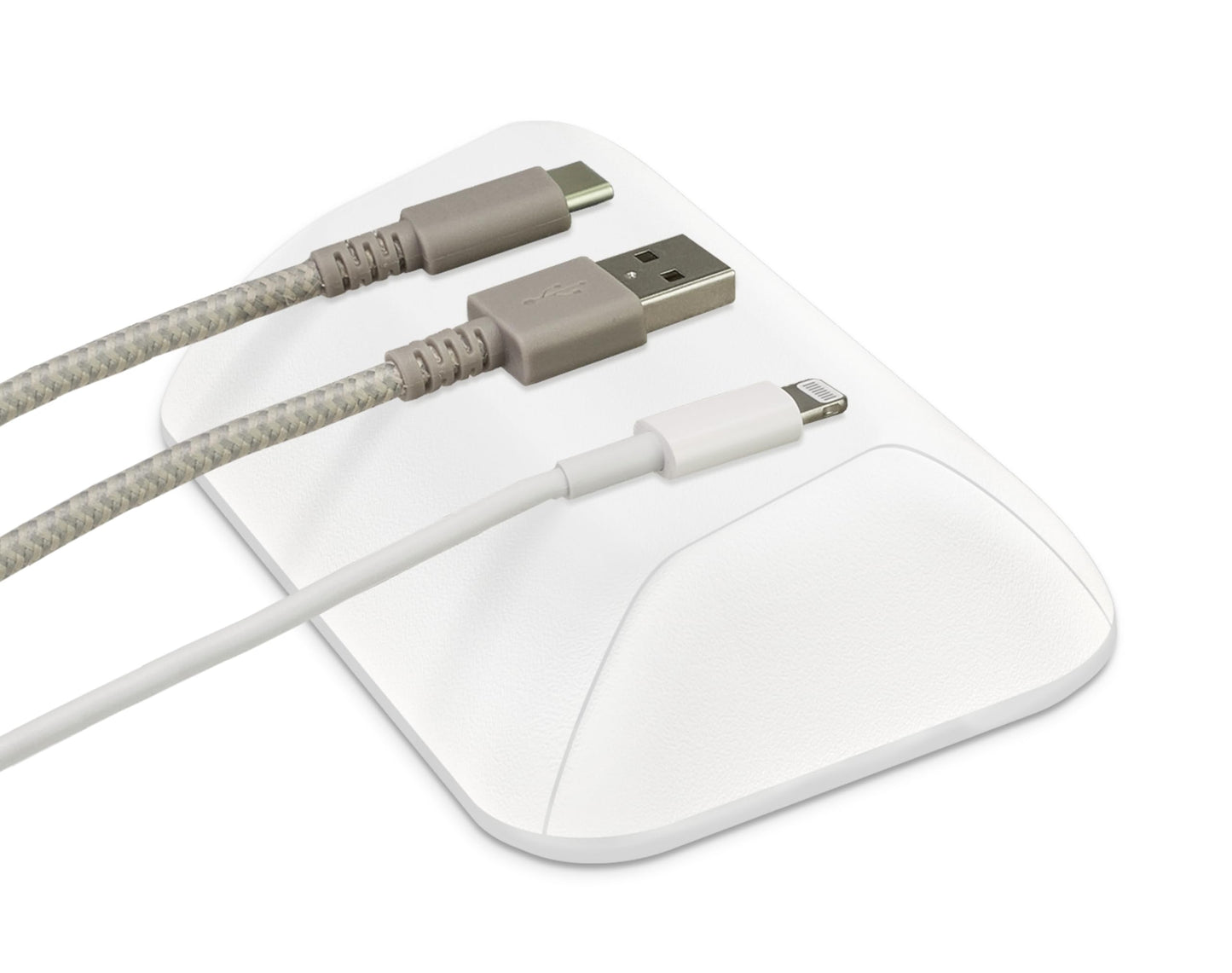 Smartish® Magnetic Cord Holder - Cable Wrangler Organizer with Magnet Clips for Charger Management on Desktop, Nightstand, or Side Table for All Cables, USB-C, Lightning Cables - Lightly Toasted Beige