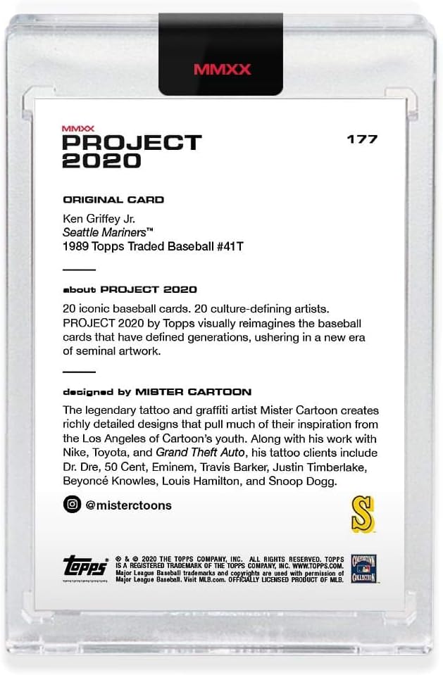 Topps Project 2020 Card 177-1989 Ken Griffey Jr. by Mister Cartoon