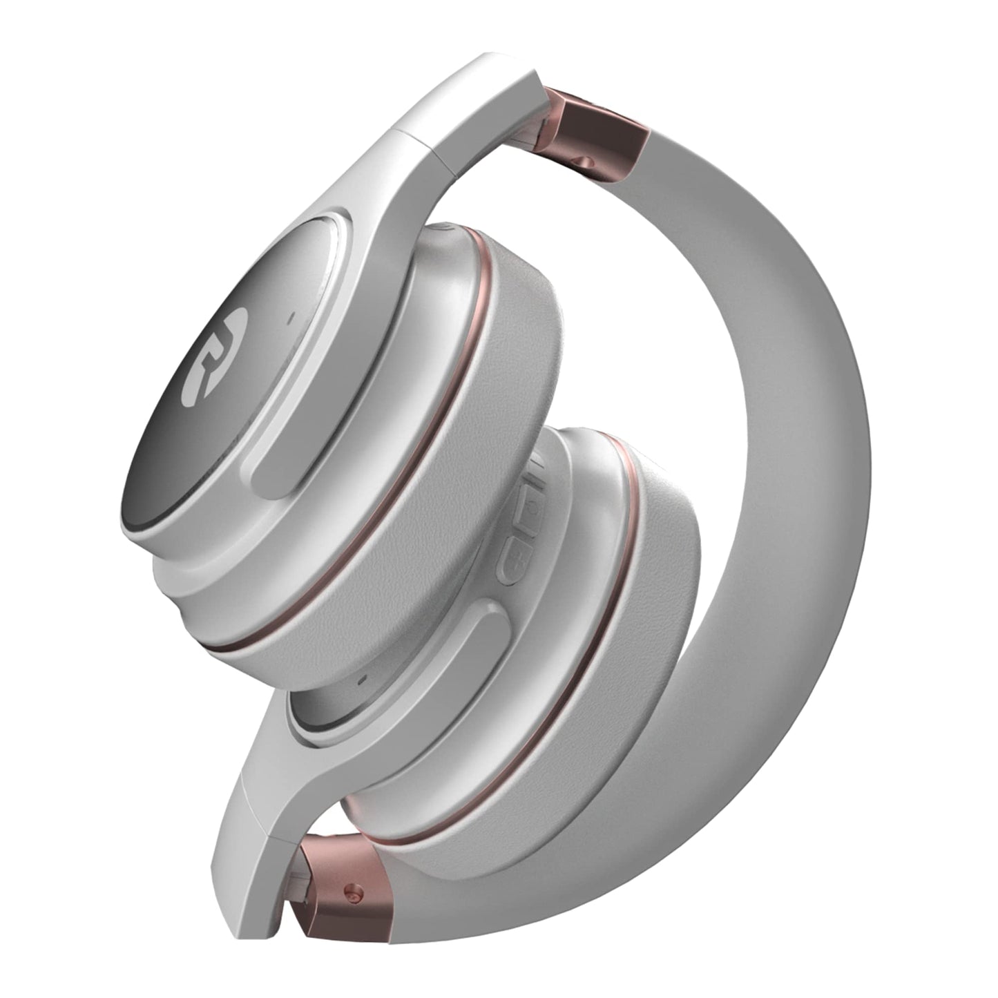 Raycon Everyday Bluetooth Headphones - Over The Ear, Active Noise Cancelling Wireless Headphones + Awareness Mode, Bluetooth Headset with Mic, 40 Hours of Battery Life (Rose Gold)