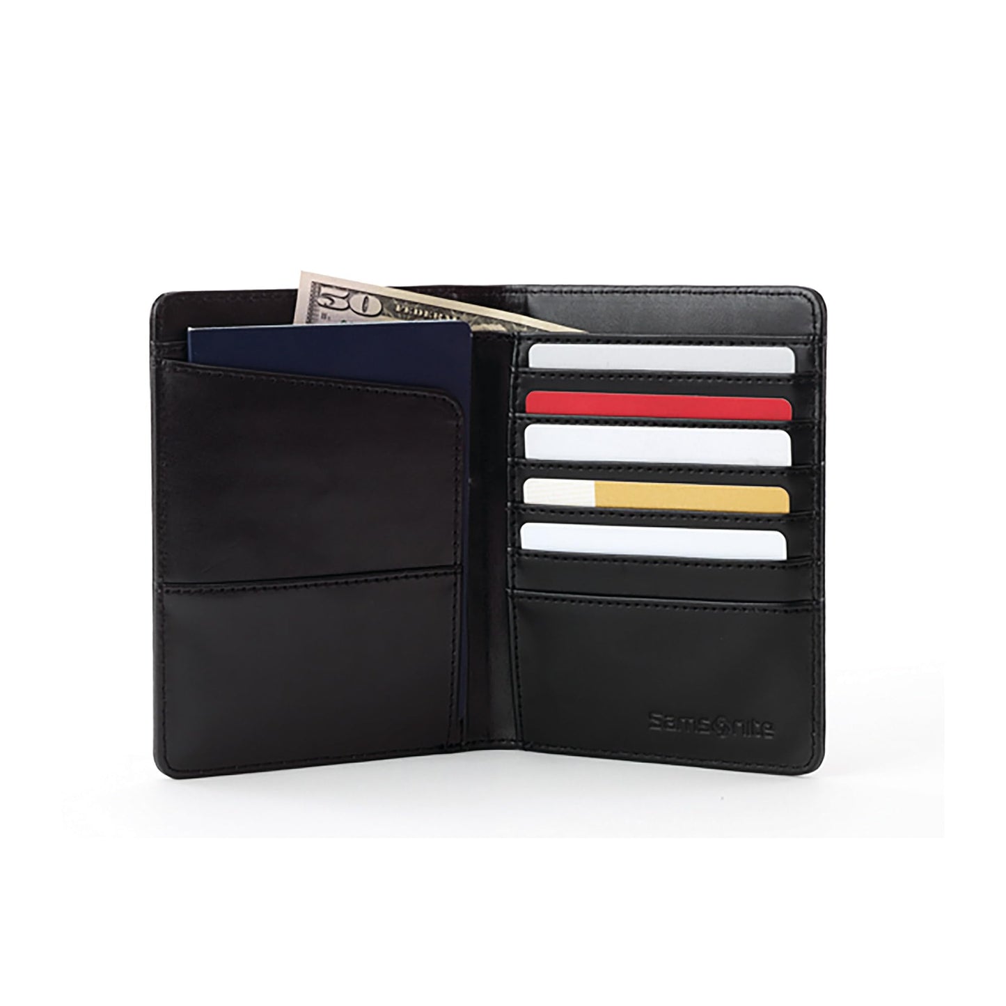 Samsonite RFID Passport Wallet, Black, One Size