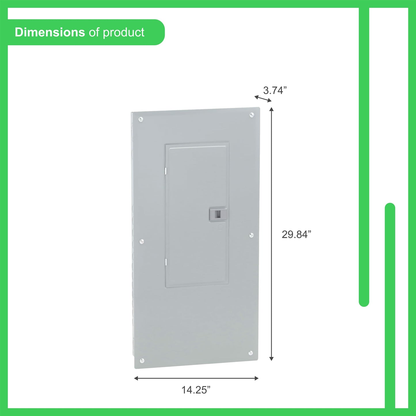 Square D - HOM2040M200PC Square D Convertible Mains (Breaker) Load Center, 120/240 Vac, 200 A, 1 Phases, 22000 Air Interrupt