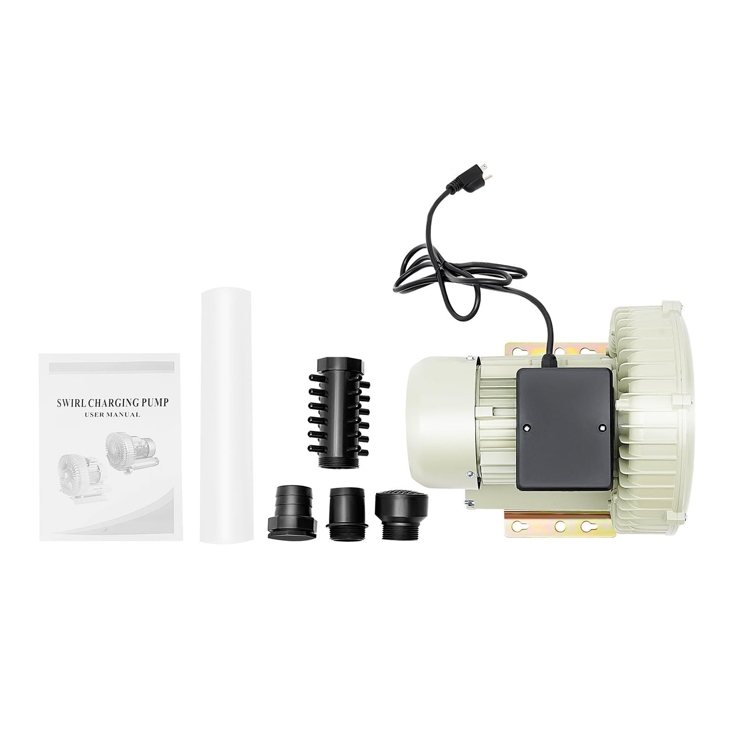 Air Pump Blower, 370W Industrial Aquaculture Vortex Air Blower, Seafood Pond Fish Tank High Pressure Blower, Commercial Centrifugal Cycle Air Blower for Aquaculture, Fresh Food Market, Aquarium