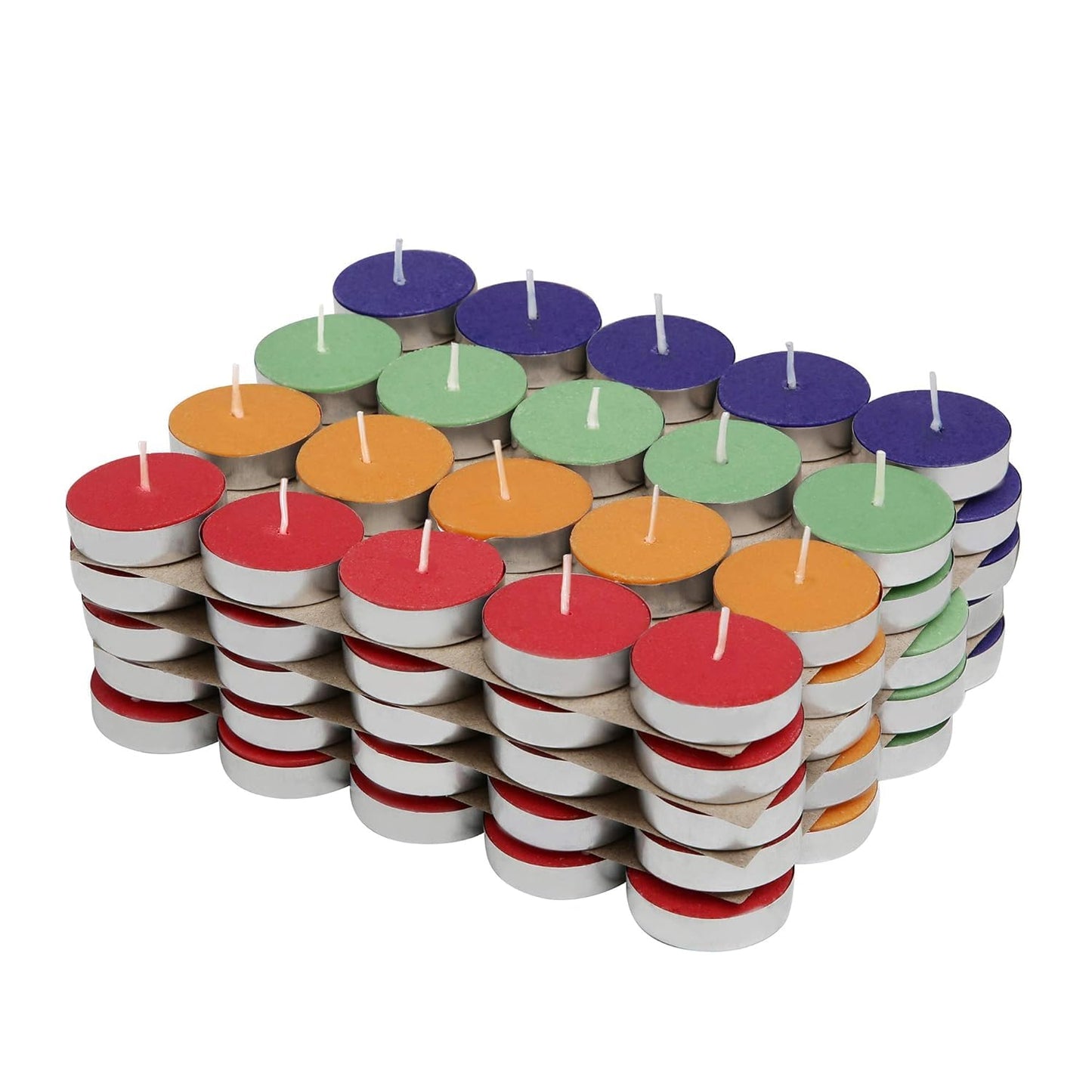 Wax Unscented Tealight Candles Pack of 100 for Diwali Decoration | Long Burning | Smokeless | Candles for Home Decor, Offices, Dining & Special Occasions (Pack of 100 White)