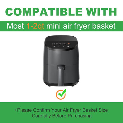 Small Air Fryer Liners Disposable Compatible with COSORI 2.1 Qt Air Fryer, 130 PCS Mini Air Fryer Liners Parchment Paper Baking Sheet for COSORI 2.1 Qt Accessories