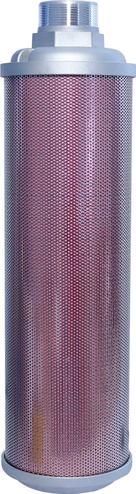 XY-20 Air Compressor Muffler 2" NPT Air Exhaust Muffler Silencer for Compressor Dryer Compressed Air Equipment and Systems, Single Chamber 145 PSI, Replacement Part