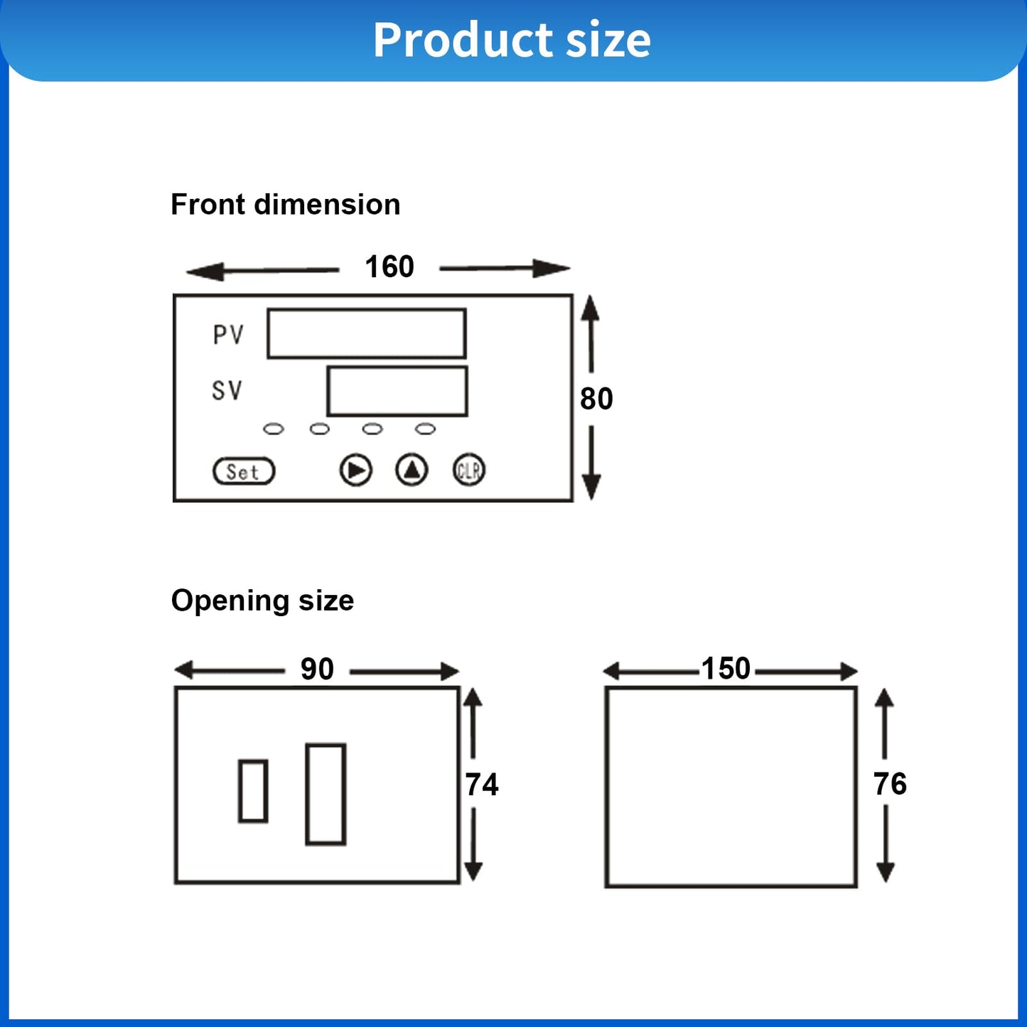 Load Cell Sensor with Indicator Display,Compression Force Weight Pressure Scale Sensor Two Sets of Relay Outputs Peak Recording (0-20KG with Indicator)