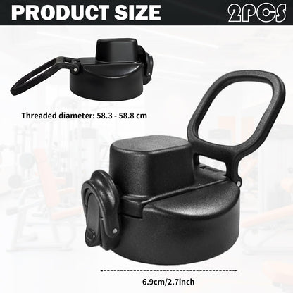 2 Pcs Replacement Auto Spout Lid For Bubba Trailblazer 24oz/32oz/40oz & Flo Kids 16oz Water Bottles, Bpa-Free,Bubba Water Bottle Lid Replacement,Portable Replacement Cap,Bubba Cup Replacement Lid