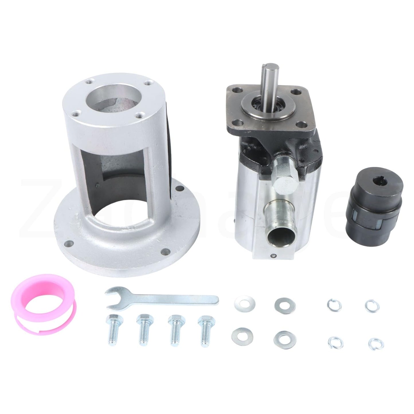 Zachager Hydraulic Pump Log Splitting Pump Build Repair Kit—13 GPM 2-stage pump, coupler, mount, and hardware—fits 3/4" engine crankshaft, DIY project or repair