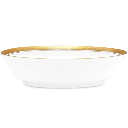 Noritake Crestwood Gold Oval Vegetable Bowl, 9.75", 32 oz.