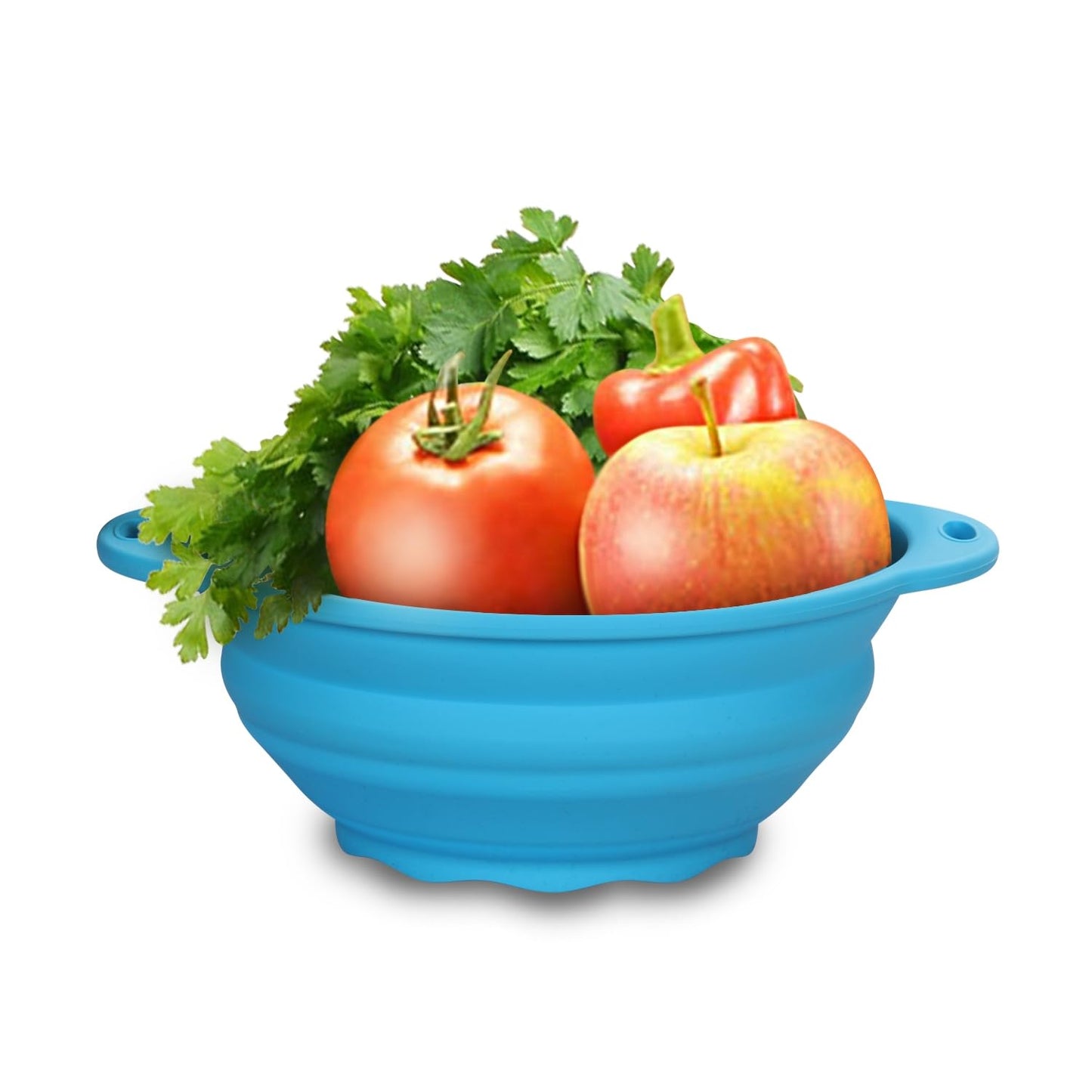 Collapsible Silicone Salad Bowl 61oz Camping Bowl Outdoor Hiking Travel Durable Bowl for Storage and Mixing Food-Grade Silicone Food Storage Container 1 Pack (Grey)