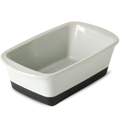 HVH Ceramic Loaf Pan for Baking Bread, 9 x 5 inch Baking Bread Loaf Pan, Rectangular Bread Pan, Bread Baking Pan for Cooking, Farmhouse Style (Blue)