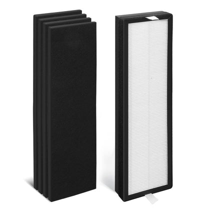 1+4 Set HFD300 Filter Replacement-Compatible with Honeywell Air Genius 3,4,5,6 Series Air Cleaner Purifier,Part#HFD300,HFD310,HFD360,HFD314,HFD323CV1,HFD320 Replacement Filter.