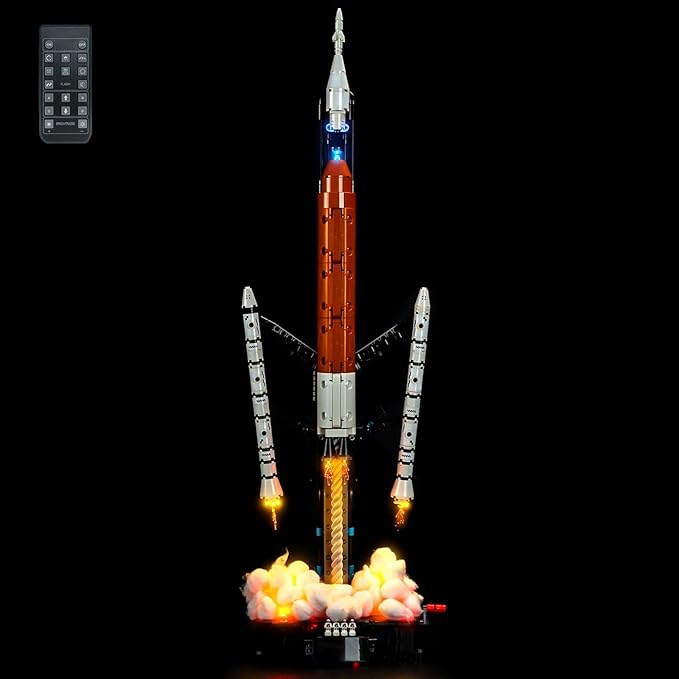 Light kit Compatible with Lego 42221 NASA Artemis Space Launch System Rocket - No Actual Model Only Lights LED Lighting Accessories for Lego NASA Rocket (RC Version)