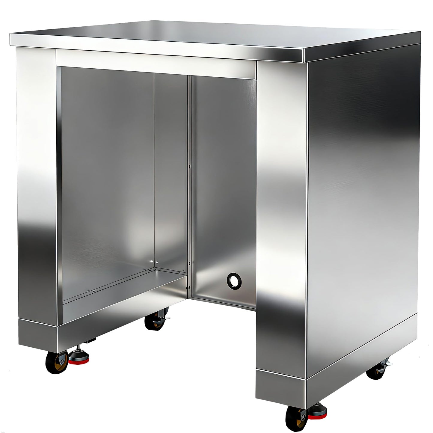 BODEGA 24Inch Stainless-Steel Outdoor Kitchen Cabinet for Beverage Refrigerator,freestanding & Under Counter Kitchen Appliance Cabinets Module is Designed to UnderCounter Beverage Cooler