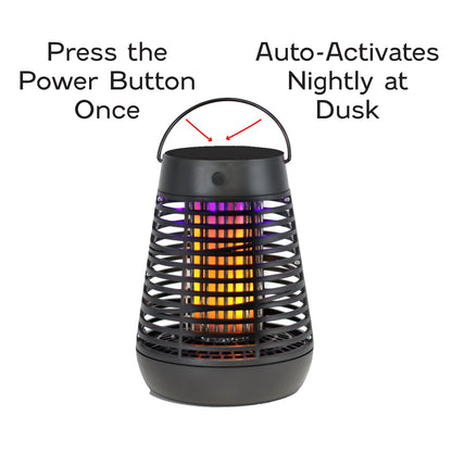 PIC Portable Solar Insect Killer Torch (FLPT), Bug Zapper and Flame Accent Light, Kills Bugs on Contact