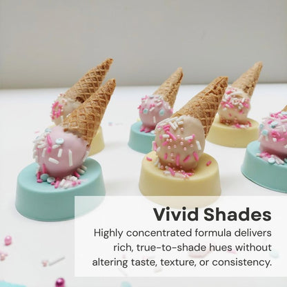 Chefmaster Yellow Candy Color | True-Tone Shades | Oil-Based | Professional-Grade Dye | Chocolate, Strawberries, Cake Pops | Decorating | Easy-to-Use | Manufactured in the USA | 0.70 oz