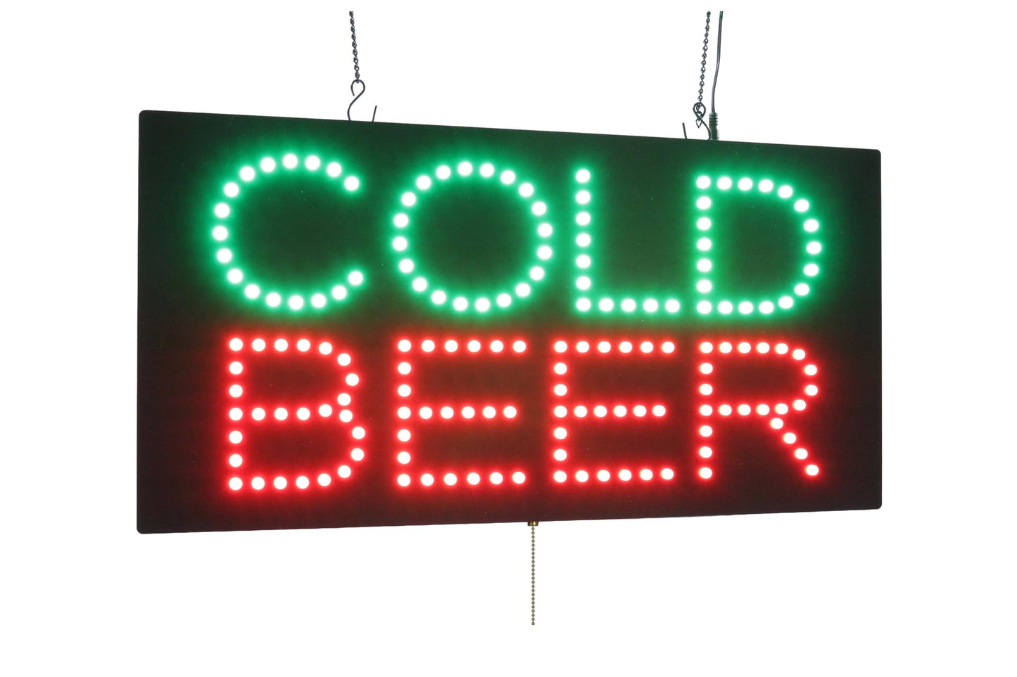 Cold Beer Sign, 24"x12", 60x30cm, TOPKING, LED, Neon, Florescent, Signage, Signboard, Display, Billboard, Screen, Grand Opening, Gift