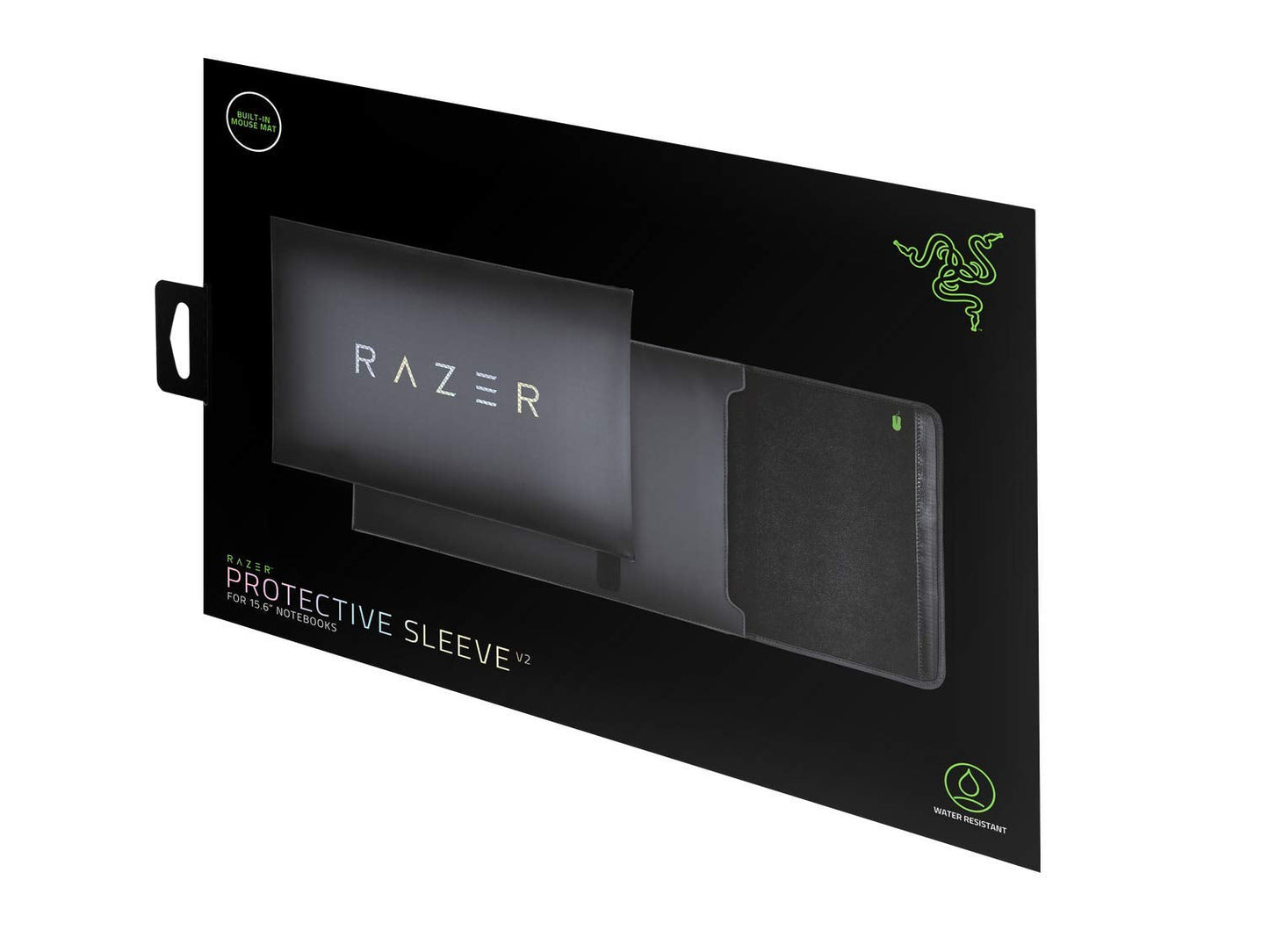 Razer 13" Neoprene Laptop Sleeve: Scratch & Water-Resistant - Padded Interior Lining - Snag-Free Velcro - Flip-Out Mouse Mat - Classic Black