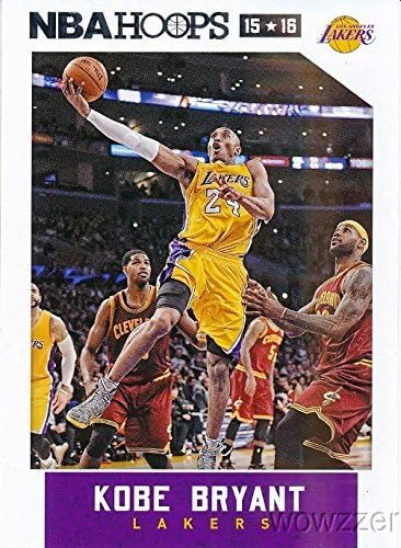 Kobe Bryant 2015/2016 Panini Hoops NBA Basketball #172 in MINT Condition! Shipped in Ultra Pro Top Loader to Protect it! Awesome Card of Los Angeles Lakers Superstar!