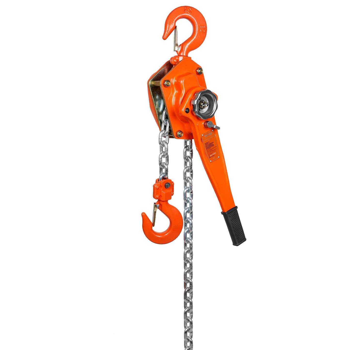 VEVOR Manual Lever Chain Hoist, 3 Ton 6600 lbs Capacity 20 FT Come Along, G80 Galvanized Carbon Steel with Weston Double-Pawl Brake, Auto Chain Leading & 360° Rotation Hook, for Garage Factory Dock