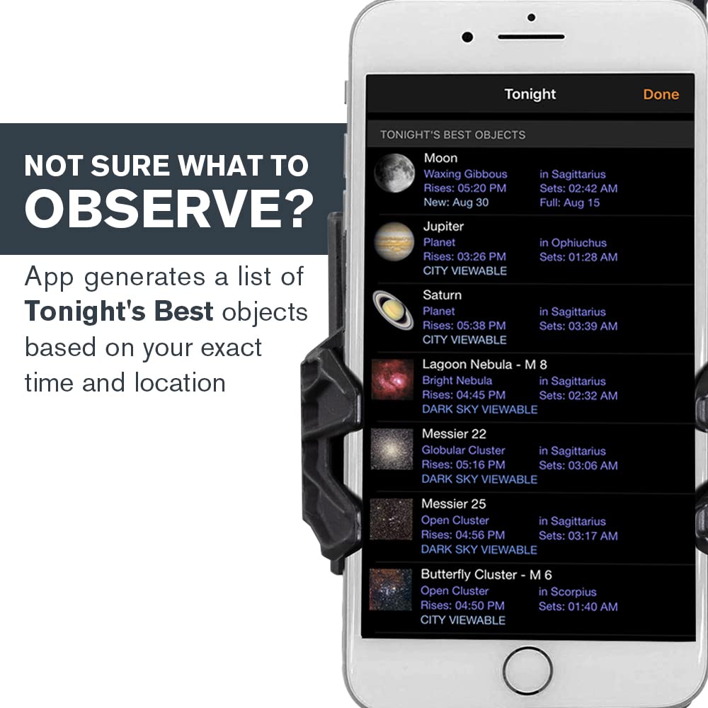Celestron StarSense Explorer LT 114AZ App-Enabled Telescope – 114mm Newtonian Reflector with Smartphone Dock & StarSense App – iPhone & Android Compatible – Easy-to-Use for Beginners