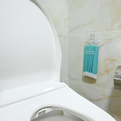 Kevinrooty 50PCS Disposable Crevice Cleaning Brush Kit, Disposable Toilet Brush, Window Sill, Keyboard, Car AC Cleaner (Blue)