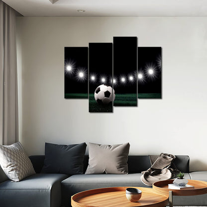 First Wall Art - Eleven White Lights and A Soccer Wall Art Painting Pictures Print On Canvas Art The Picture for Home Modern Decoration